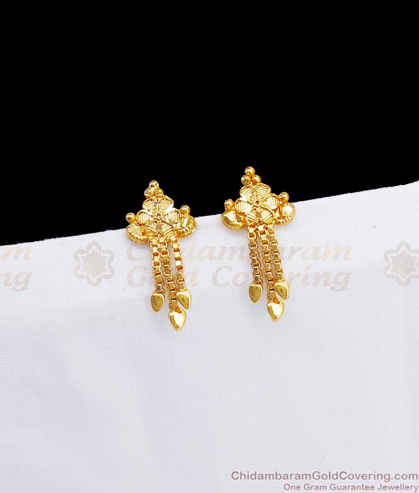 Stylish Stud Design Gold Forming Earrings Shop Online ER2714