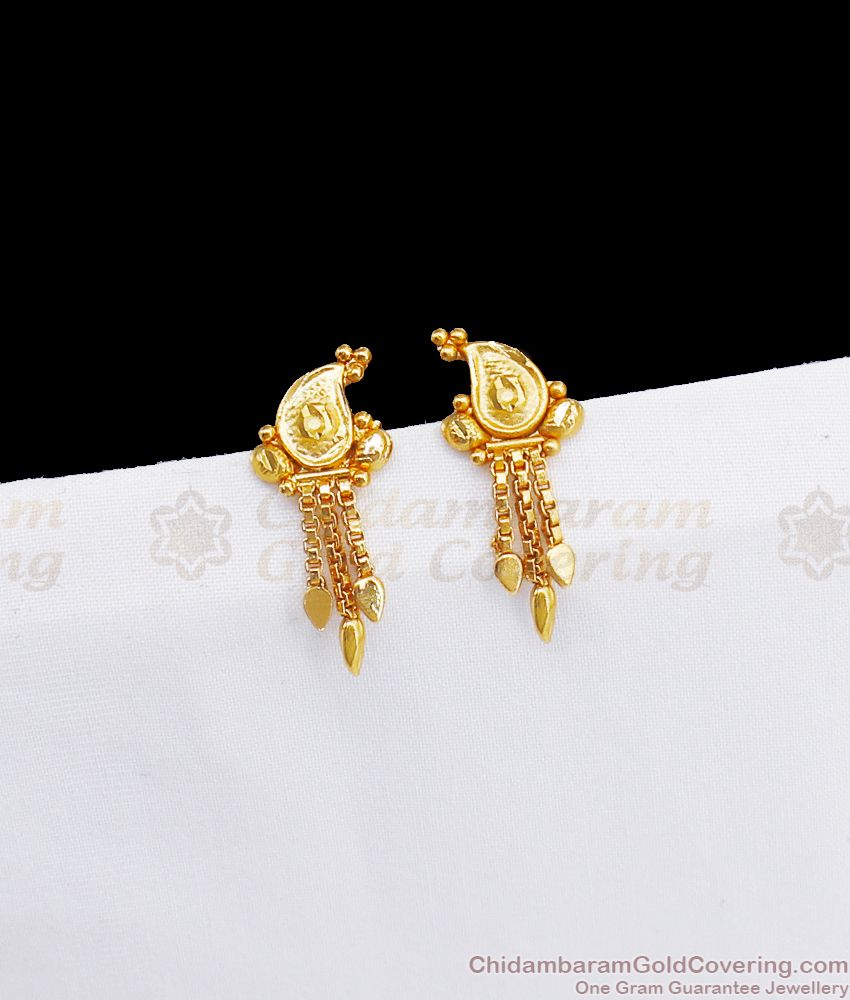 Manga Design Gold Forming Stud Earrings Womens Fashions ER2715