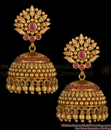 Grand Big Antique Jimiki Earrings Bridal Wear ER2718 Grand Big Antique Jimiki Earrings Bridal Wear ER2718