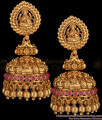 Grand Big Lakshmi Jimiki Design Ruby Stone Antique Earrings ER2724