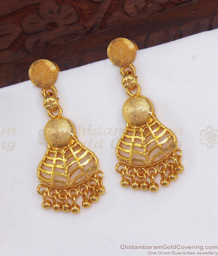 Simple Arabic Design Dangler Earrings Shop Online ER2750