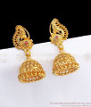 New Trendy Gold Jhumki Ruby Stone Womens Fashion ER2761