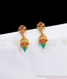 Small Jhumka Daily Wear AD Stone Shop Online ER2791 Small Jhumka Daily Wear AD Stone Shop Online ER2791