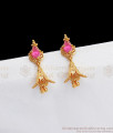 Small Gold Jhumka Ruby Stone Womens Fashion ER2811