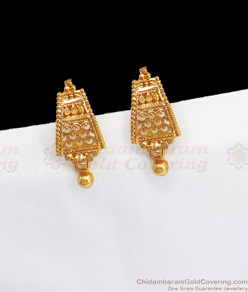 Gopuram Gold Plated Stud Kerala Earring Shop Online ER2816