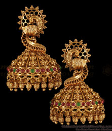 Grand Bridal Wear Antique Earring Nagas Jewellery Collections ER2836 Grand Bridal Wear Antique Earring Nagas Jewellery Collections ER2836