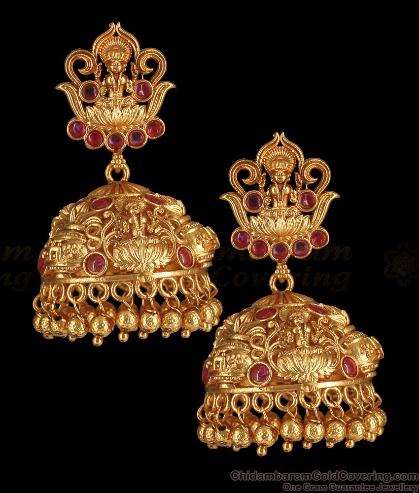 Premium Lakshmi Antique Bridal Earring Pongal Collections ER2838