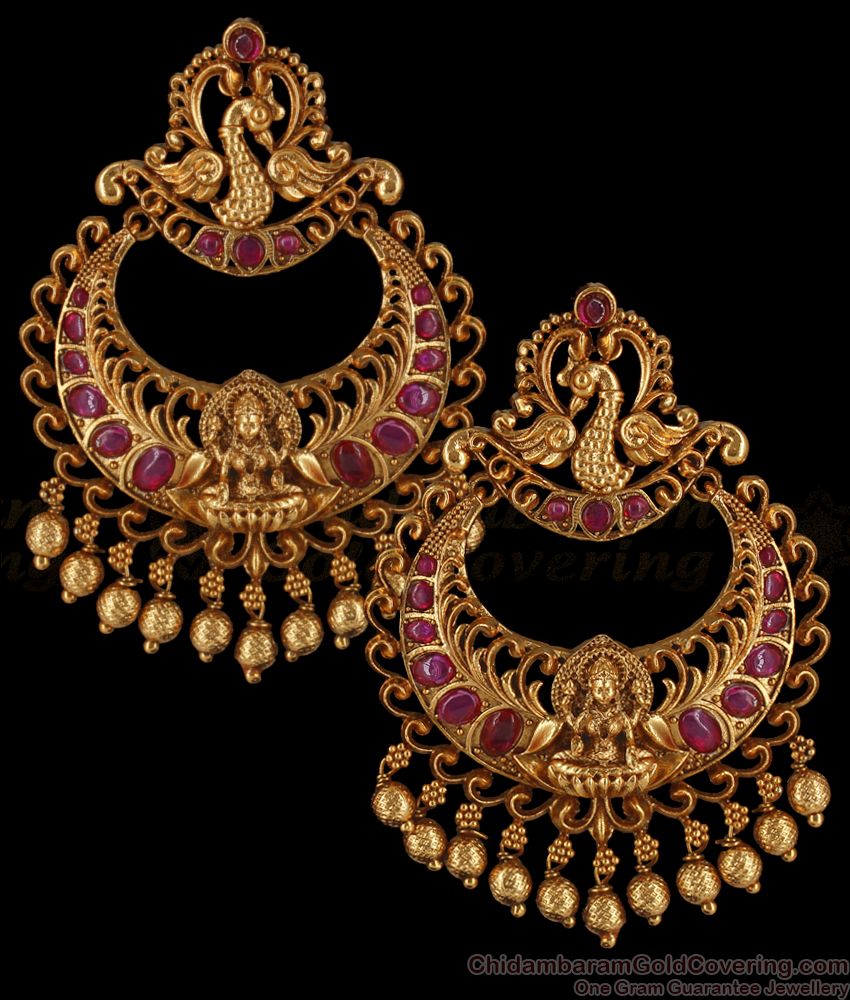 Buy Antique Peacock Earring With Matte Gold Plating 217104  Kanhai Jewels