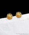 Simple Floral Design Plain One Gram Gold Stud Earring ER2857