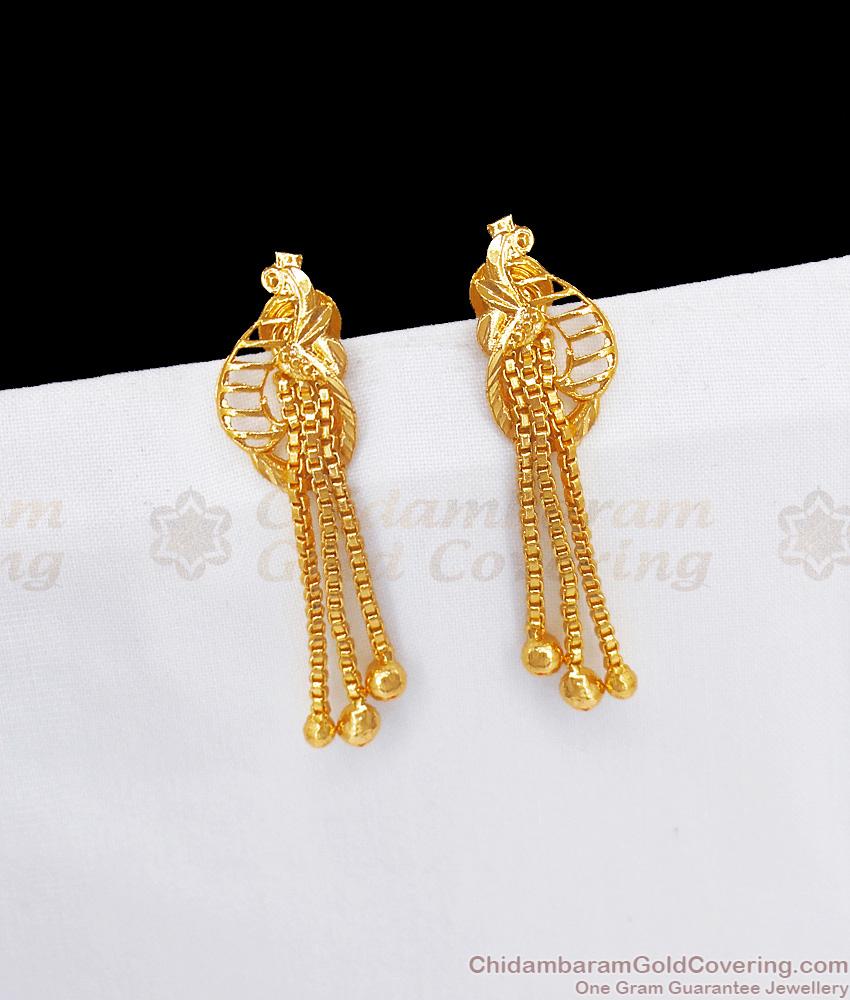 Stylish Danglers Gold Plated Earring Party Wear Collections ER2866