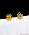 Latest Emerald Stone Stud Earrings Daily Wear ER2876