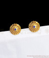 New Sapphire Stone Stud Gold Earring Party Wear ER2895