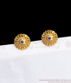 New Sapphire Stone Stud Gold Earring Party Wear ER2895 New Sapphire Stone Stud Gold Earring Party Wear ER2895