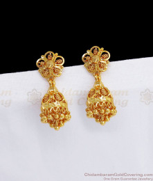 South Indian Net Pattern Light Weight Mini Jhumki Earring ER2924