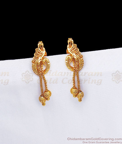 Buy One Gram Gold Mango Design Light Weight Daily Wear Earrings Buy Online