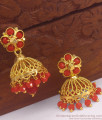 Coral Beads One Gram Gold Jhumki Shop now ER2979