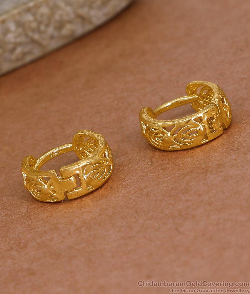 Latest Gold Plated Earring Hoop Type Designs Shop Online ER2989