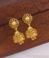 South Indian Gold Earring Jhumki Collection Hanging Beads ER2995