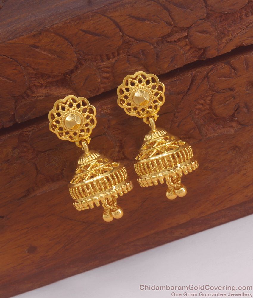 Fabulous Gold Covering Earring Jhumki Collection Shop Online ER2996