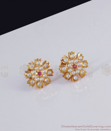 Impon Stud Earring 5 Metal Jewelry Shop Online ER3002 Impon Stud Earring 5 Metal Jewelry Shop Online ER3002