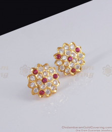 Big Impon Stud earring Flower Design Womens Collection ER3013 Big Impon Stud earring Flower Design Womens Collection ER3013