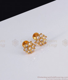 Small One Gram Gold Stud Earring Shop Online ER3020 Small One Gram Gold Stud Earring Shop Online ER3020