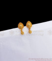 Simple Gold Stud Earring Ball Droplet Design ER3043