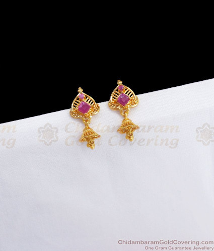 Buy 18k Yellow Gold Hanging Earrings Online | Ammrada