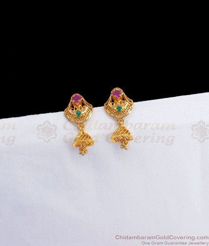 Buy One Gram Gold Plated Women Palaka Earrings Online