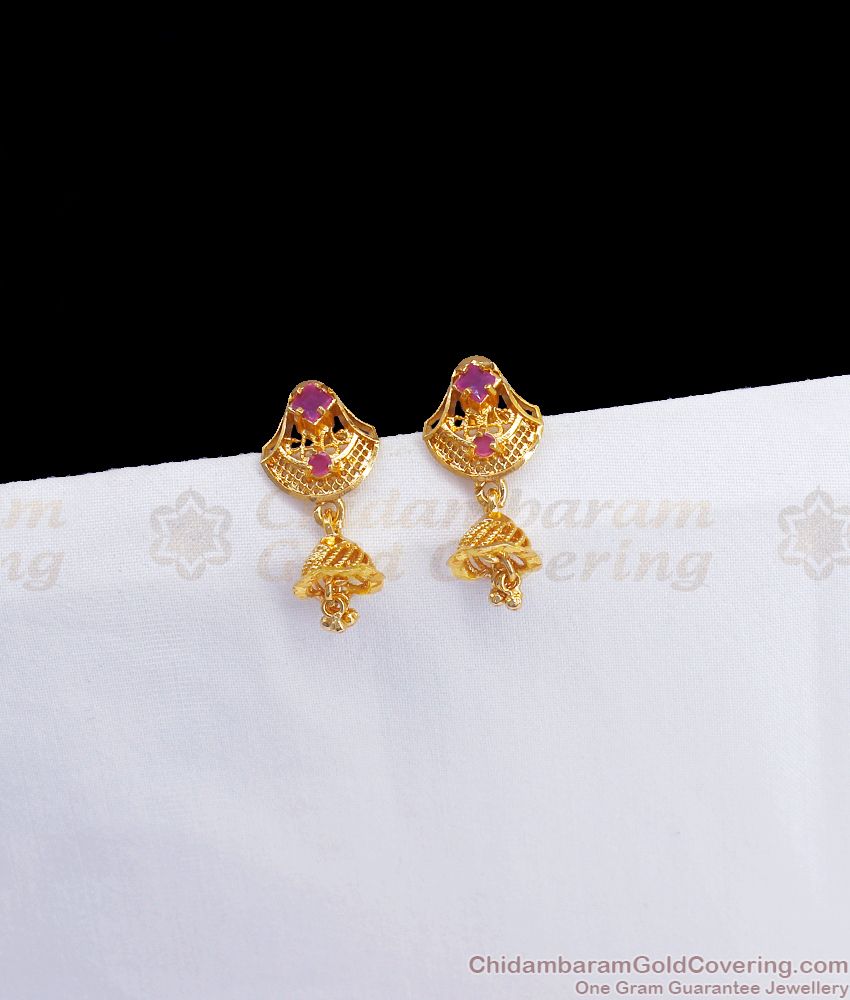Daily wear 1 Gram Gold Earring Online At Offer Price In India  ER3065