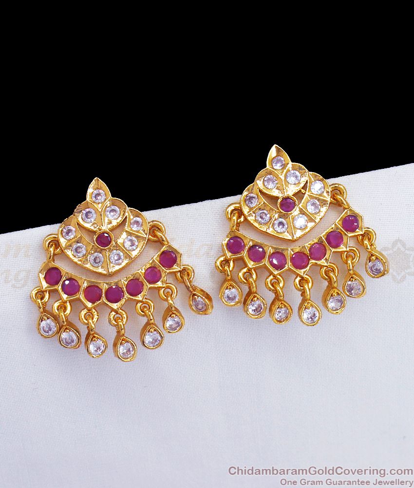 Panchaloga Earring Five Metal Dangler Collection With Price ER3073