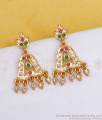 Latest Five Metal Earring Bell Design Fancy Dangler Collection ER3081