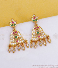 Latest Five Metal Earring Bell Design Fancy Dangler Collection ER3081 Latest Five Metal Earring Bell Design Fancy Dangler Collection ER3081