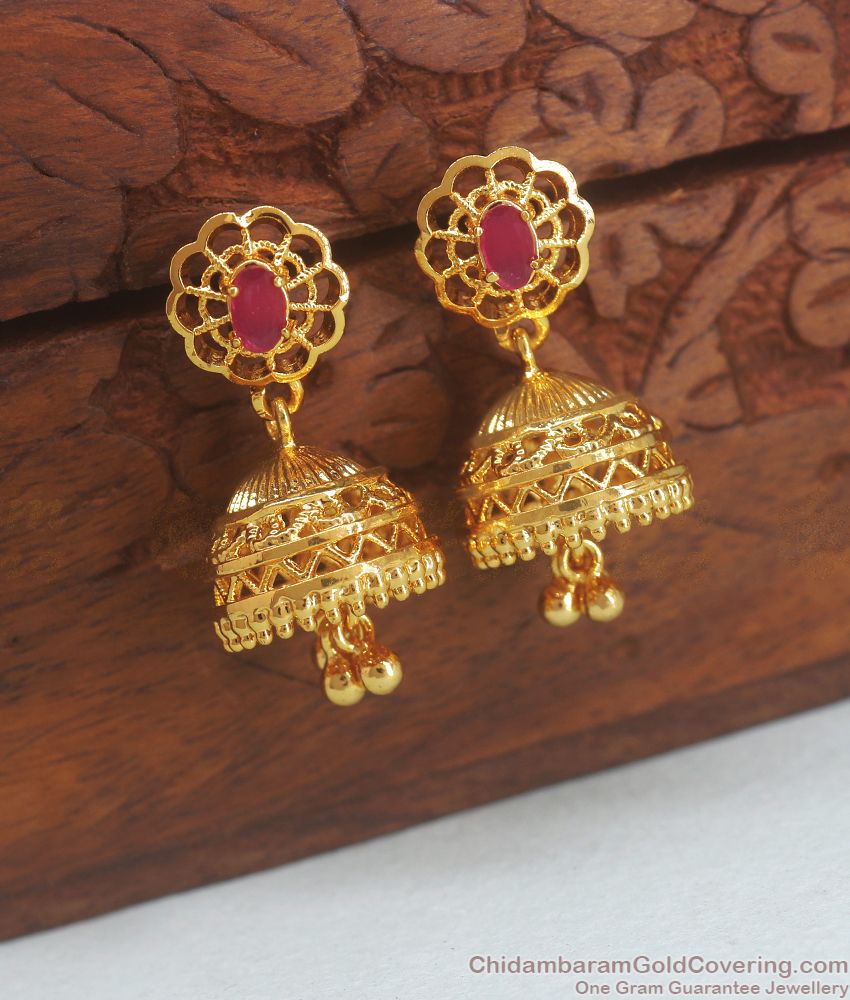 First Quality Gold Jhumka Earring Bridal Wear ER3121