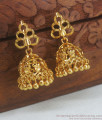 Real Gold Pattern Jhumki Earring For All Occasions ER3122