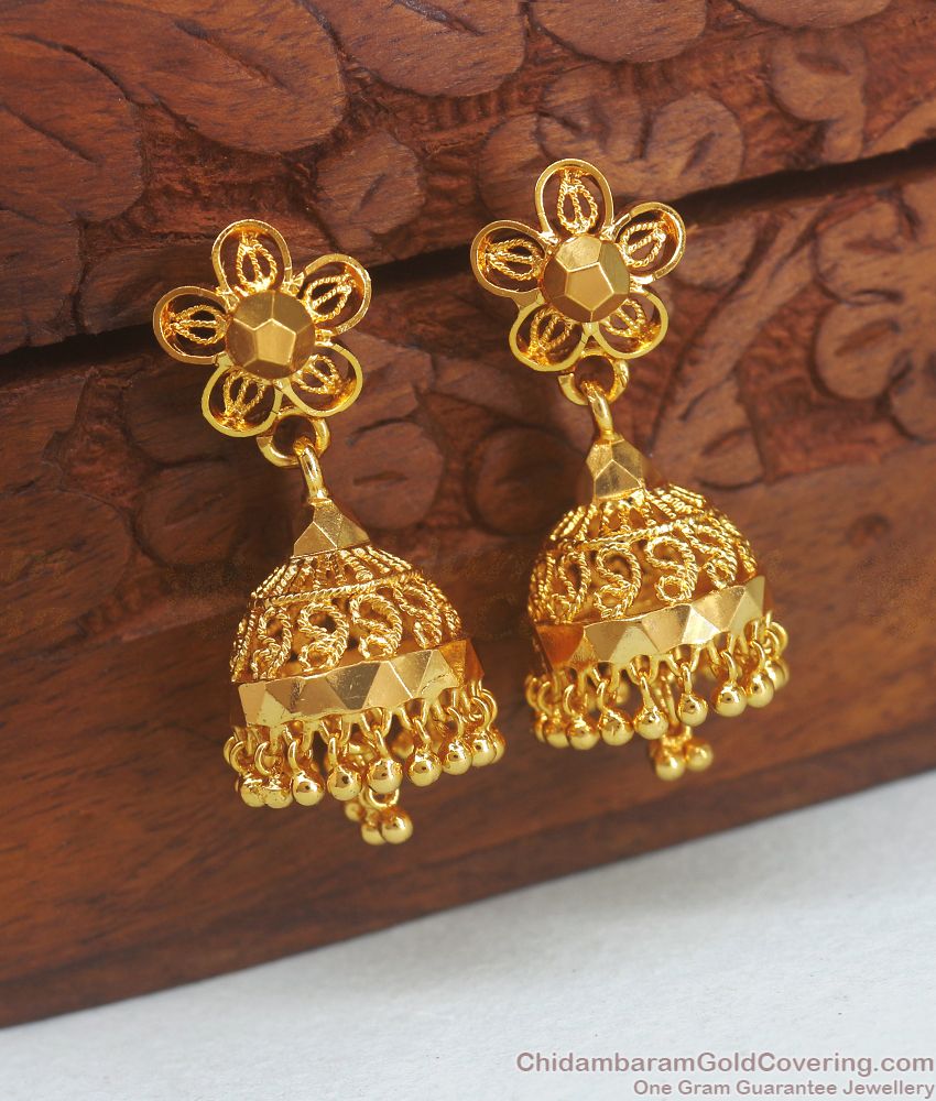 Look Like Real Gold Jhumki Earring With Price ER3125