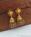 Colorful Gold Plated Jhumkas Earring For Party Wear ER3141