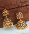 Grand One Gram Gold Jhumkas Earring Kemp Collection ER3142