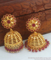 Buy Online Gold Jhumki Pin Type Earring Collections ER3145