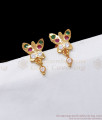 Butterfly Design Panchaloga Impon Stud Earring ER3149
