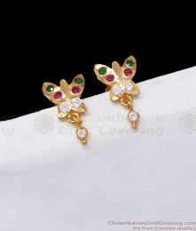 Butterfly Design Panchaloga Impon Stud Earring ER3149 Butterfly Design Panchaloga Impon Stud Earring ER3149