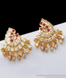 Gorgeous Peacock Design Impon Stud Earring Gati Jewelry ER3153 Gorgeous Peacock Design Impon Stud Earring Gati Jewelry ER3153