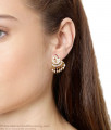 Beautiful Impon Stud Peacock Design Earring  Shop Online ER3154