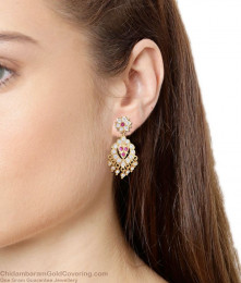 First Quality 5 Metal Dangler Earring Impon Bridal Collection ER3166 First Quality 5 Metal Dangler Earring Impon Bridal Collection ER3166
