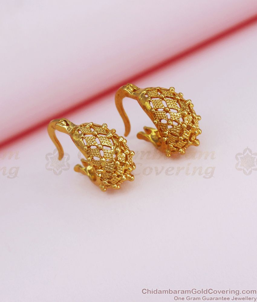 Buy Stylish Gold Plated Hoop Earrings Online ER3184