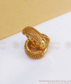 Pretty Daily Wear Gold Hoop Earring Dotted Pattern ER3187