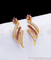 Stylish Ad Stone Gold Plated Dangler Earring Party Wear ER3190