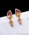 Leaf Design Gold Plated Jhumki Earring ER3202