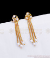 Gorgeous Pearl Stone Gold Dangler Earring Hanging Design ER3208