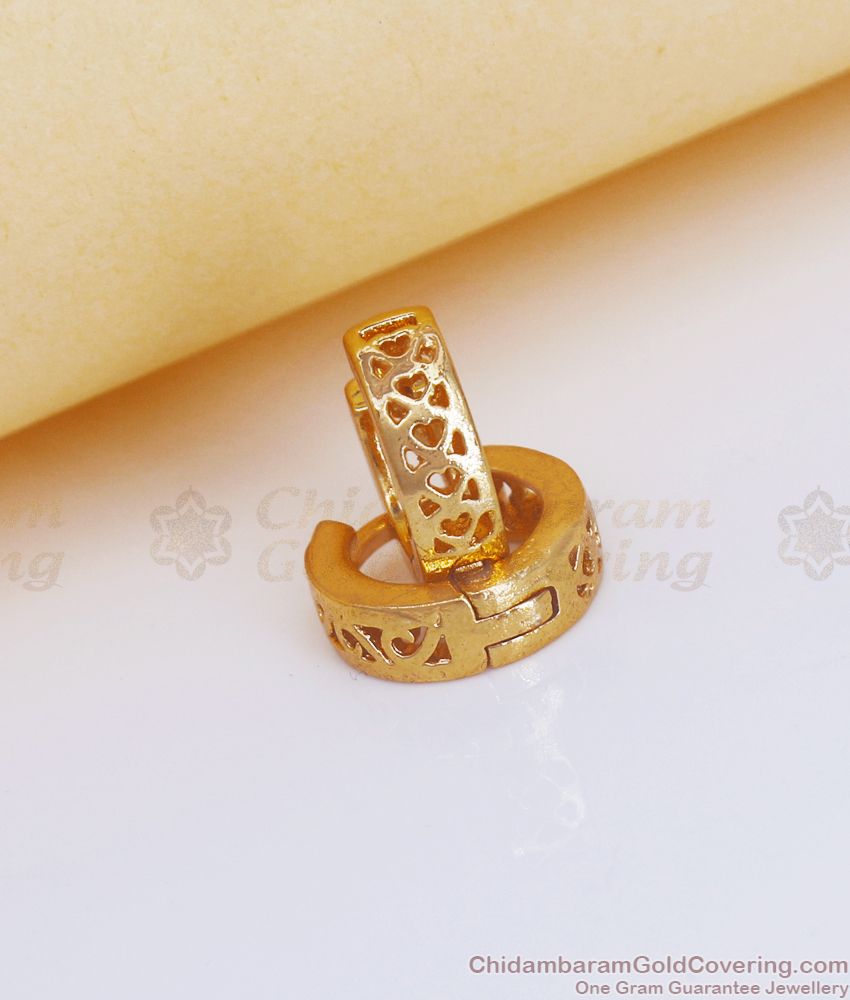 Buy Mini Gold Plated Hoop Earring Design Online ER3226